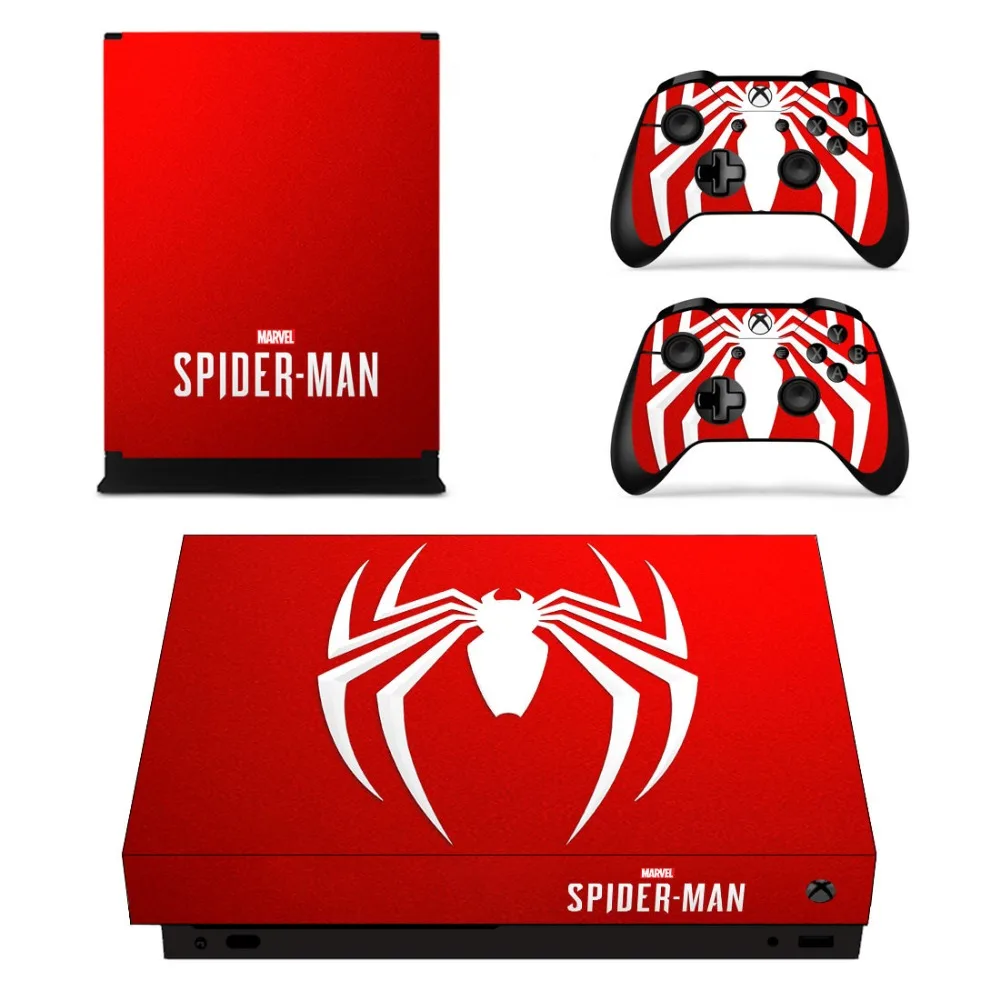 Avengers Spiderman Spider Man Skin Sticker For Xbox One X ConsoleSkins.co